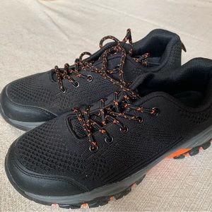 Black/Orange Walking-Hiking Shoes Size 8